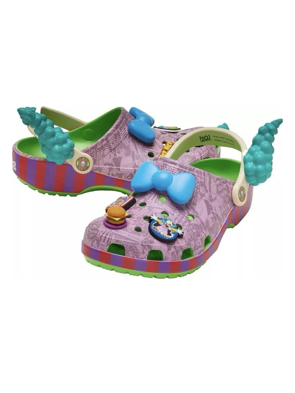 New Crocs x The Simpsons Krusty the Clown Clog Shoes Unisex Men’s 8 / Women’s 10